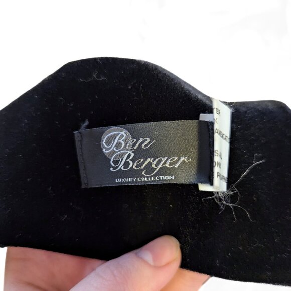 Vintage Ben Berger Luxury Collection Velvet Beaded Scarf Whimsygoth Geometric - Picture 10 of 10